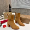 Christian Louboutin Leather Platform Boots