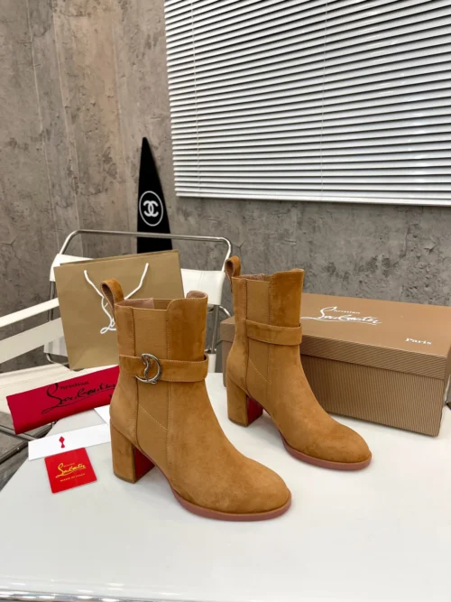 Christian Louboutin Leather Platform Boots