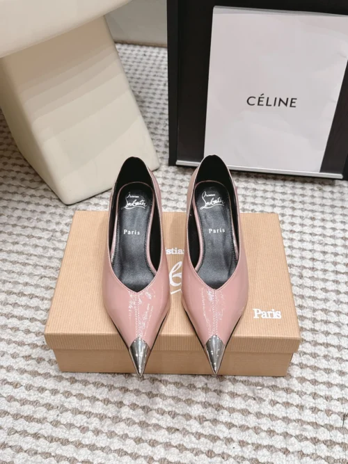 Christian Louboutin Patent Leather Pointed-Toe Pumps