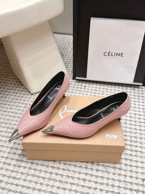 Christian Louboutin Patent Leather Pointed-Toe Pumps