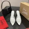 Christian Louboutin Lambskin Heeled Sandals