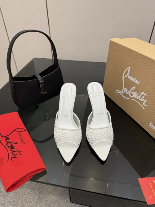 Christian Louboutin Lambskin Heeled Sandals