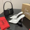 Christian Louboutin Lambskin Heeled Sandals