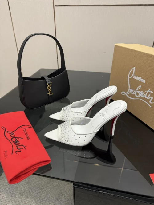 Christian Louboutin Lambskin Heeled Sandals