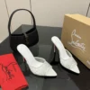 Christian Louboutin Lambskin Heeled Sandals