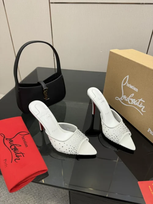 Christian Louboutin Lambskin Heeled Sandals