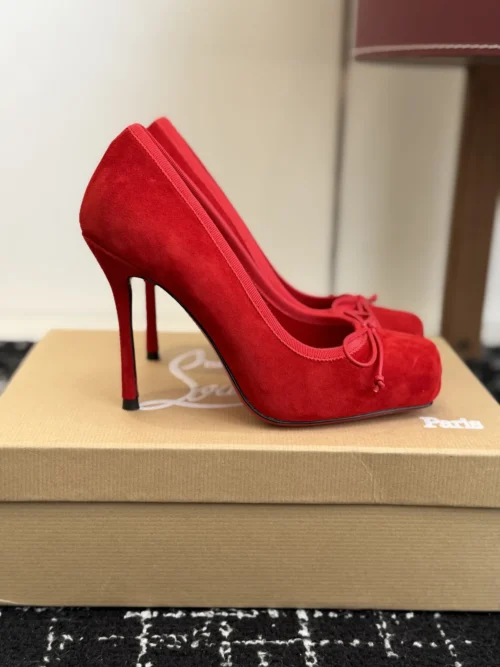 Christian Louboutin Bow-Detail Ballet Flats
