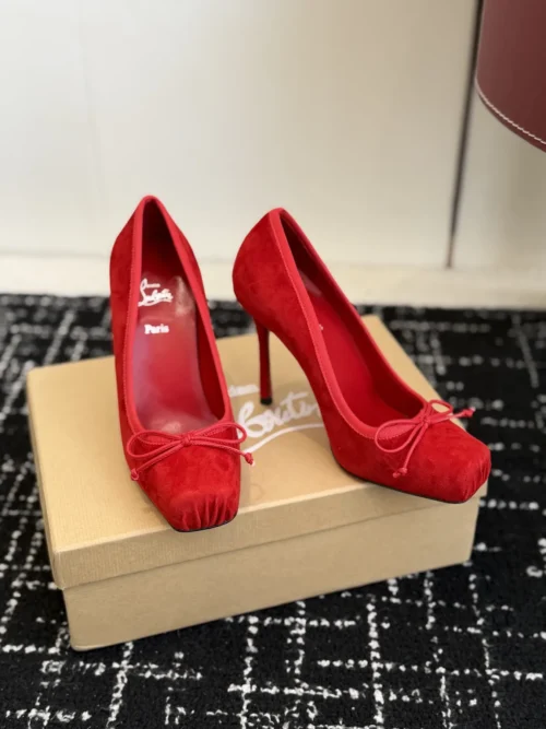 Christian Louboutin Bow-Detail Ballet Flats