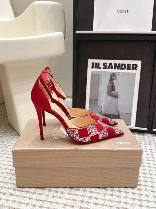 Christian Louboutin Lambskin Pointed-Toe Flats