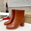 Christian Louboutin Lambskin Platform Boots