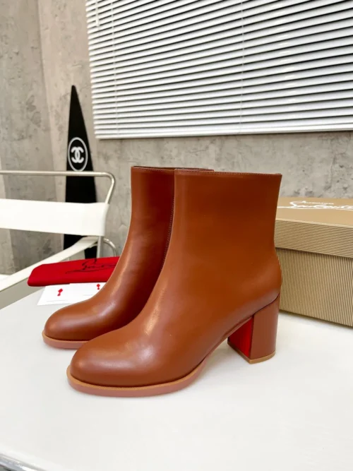 Christian Louboutin Lambskin Platform Boots