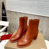 Christian Louboutin Lambskin Platform Boots