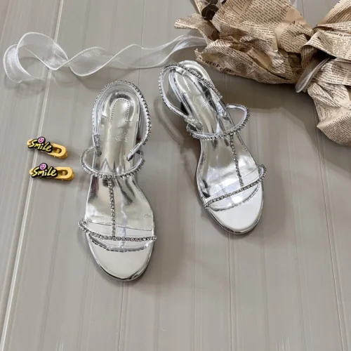 Christian Louboutin Crystal-Embellished Heeled Sandals