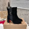Christian Louboutin Leather Platform Boots