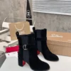 Christian Louboutin Leather Platform Boots