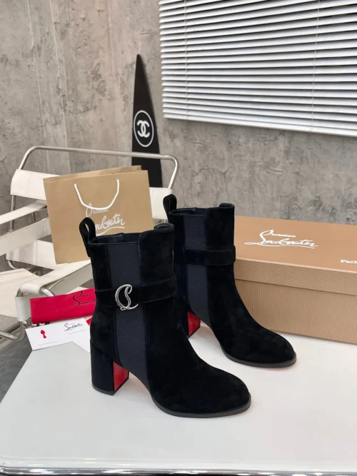 Christian Louboutin Leather Platform Boots
