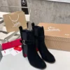 Christian Louboutin Leather Platform Boots
