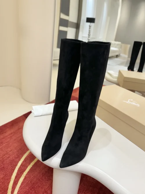 Christian Louboutin Leather Knee-High Boots