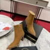 Christian Louboutin Leather Pointed-Toe Ankle Boots