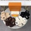 Louis Vuitton Shearling Slides