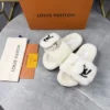 Louis Vuitton Shearling Slides