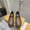 Louis Vuitton Leather Platform Loafers