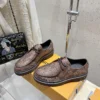 Louis Vuitton Leather Platform Loafers