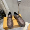 Louis Vuitton Leather Platform Loafers