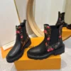 Louis Vuitton Leather Combat Boots