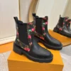 Louis Vuitton Leather Combat Boots