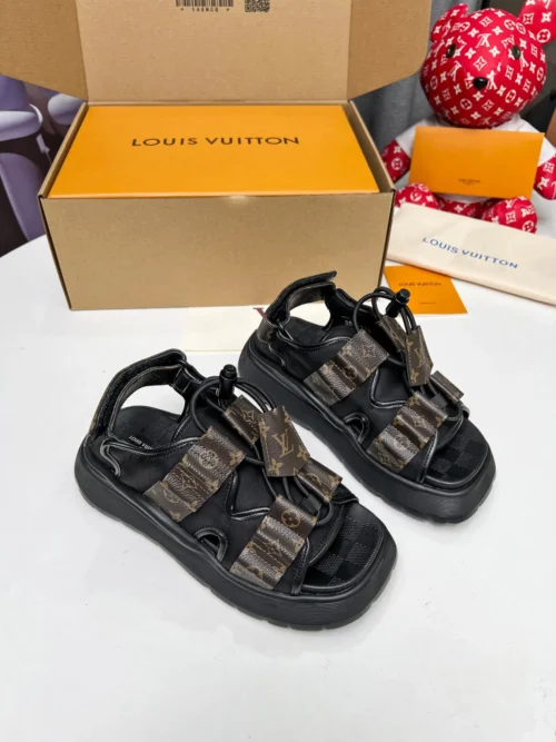 Louis Vuitton Suede Sandals