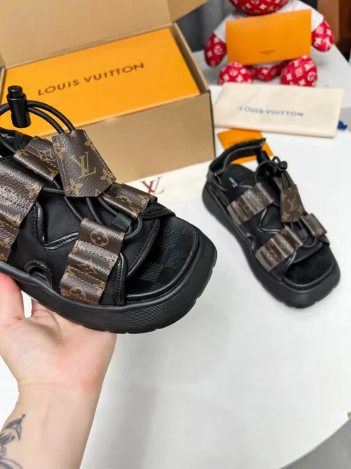 Louis Vuitton Suede Sandals