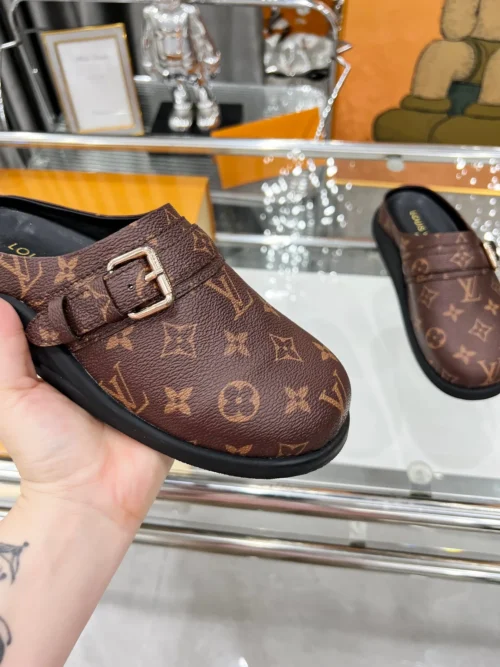 Louis Vuitton Suede Slides