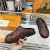 Louis Vuitton Suede Slides