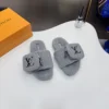 Louis Vuitton Shearling Slides