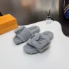 Louis Vuitton Shearling Slides