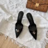 Louis Vuitton Pointed-Toe Slingback Shoes
