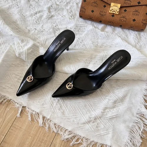 Louis Vuitton Pointed-Toe Slingback Shoes