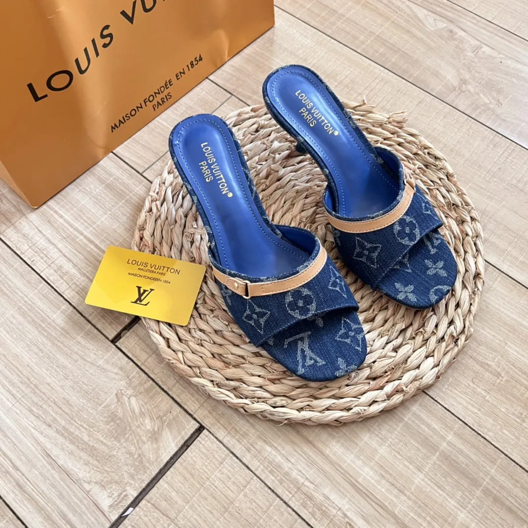 Louis Vuitton Denim Slides