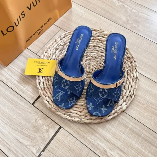 Louis Vuitton Denim Slides