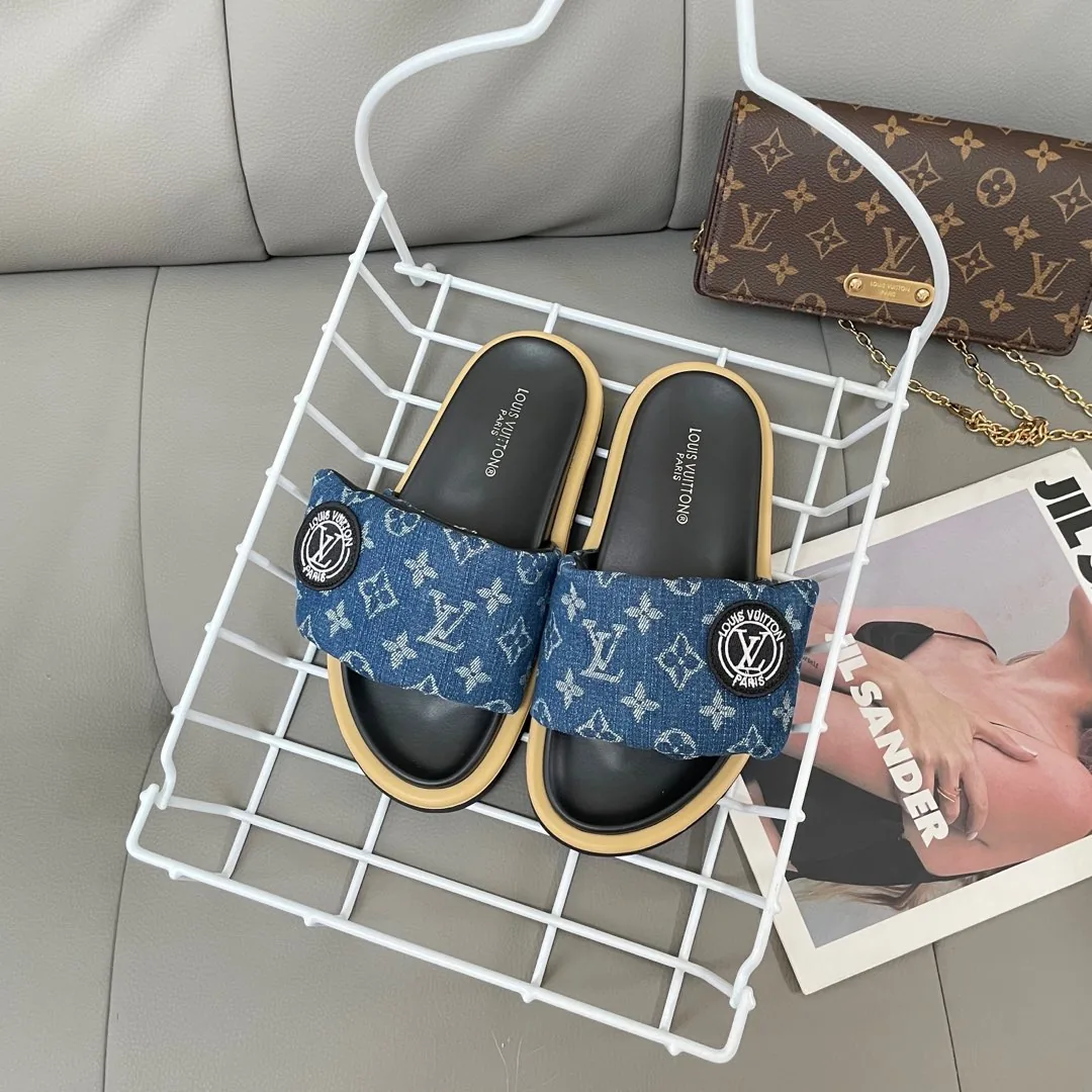 Louis Vuitton Denim Slides