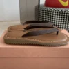 Miu Miu Leather Sandals
