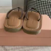 Miu Miu Leather Sandals