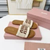 Miu Miu Leather Slides