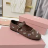Miu Miu Buckle Crystal-Embellished Mary Jane Shoes