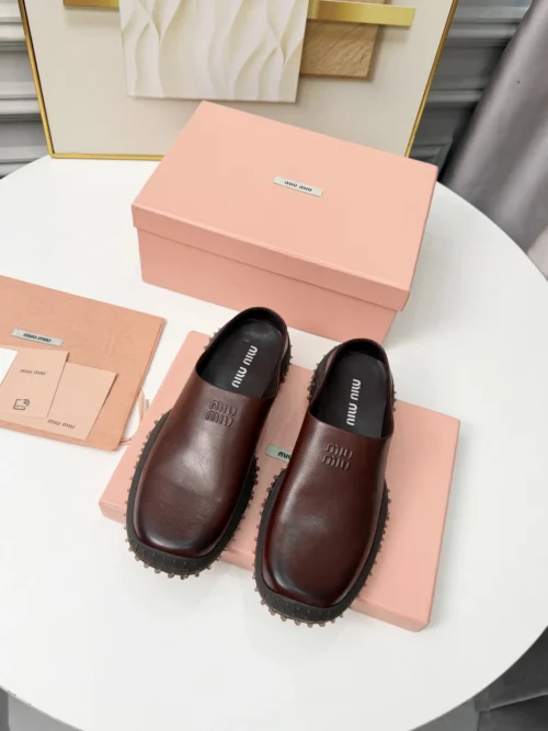 Miu Miu Denim Platform Mules
