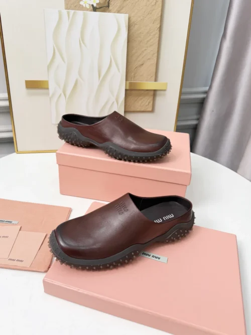 Miu Miu Denim Platform Mules