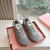 Miu Miu Canvas Platform Sneakers