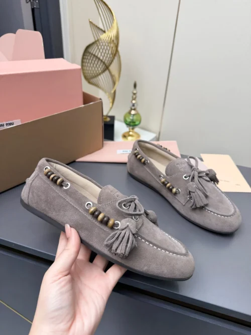 Miu Miu Suede Lace-Up Sneakers