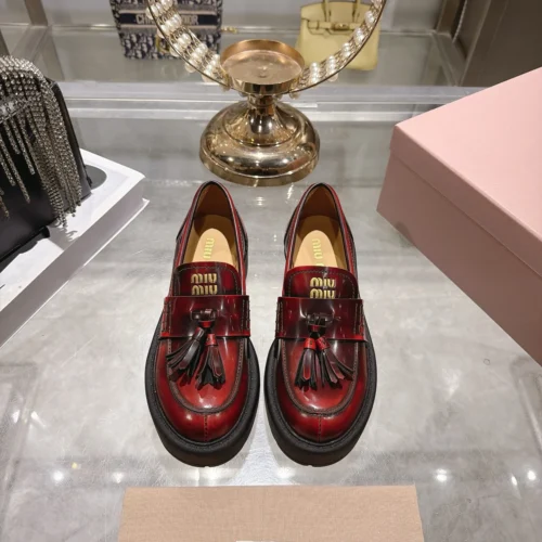 Miu Miu Leather Loafers